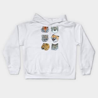 Wild cats Kids Hoodie